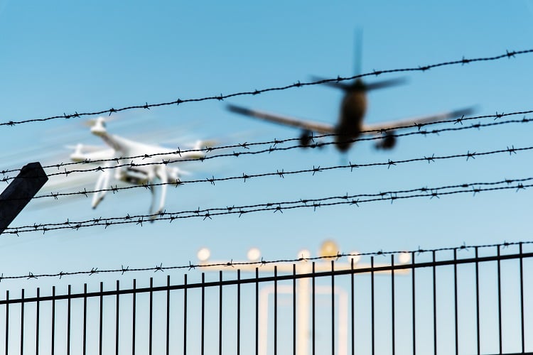 Drone at airport
