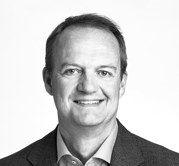 Black and white photo of Robin CCO Marcel Verdonk